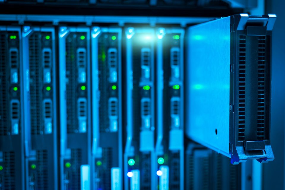 Server hardware in a data centre